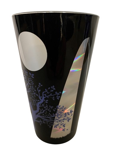Arch Moonlight Silver Foil Pint Glass - Black 27455