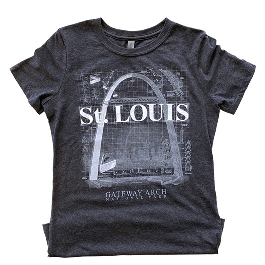 Women's Arch Construction T-Shirt Heather Navy 981