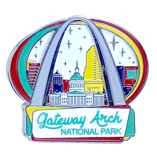 Mid-Century Modern Gateway Arch Pin 27609