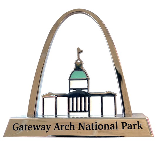 Gateway Arch Silver Plate Replica 3" 198